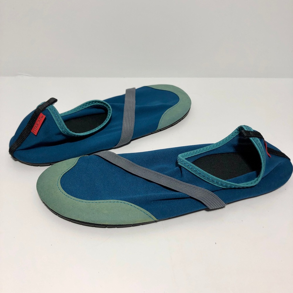 Fitkicks Mens Blue Teal‎ Minimalist Barefoot Water Shoes Size XL 11.5 12 or 12.5